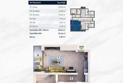 Variante apartamente 2 camere cartier nou zona Mehala - ID V4927 - 1