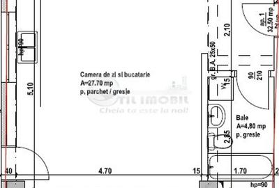 Garsonieră Rediu, 58.000 EUR +TVA 21%, loc parcare, Bloc nou - 3