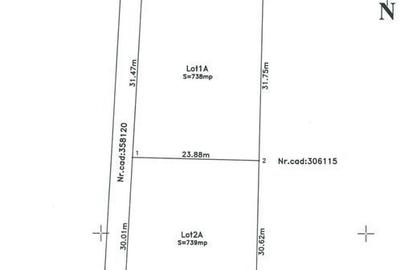 Teren de 738 mp, în Central - 2