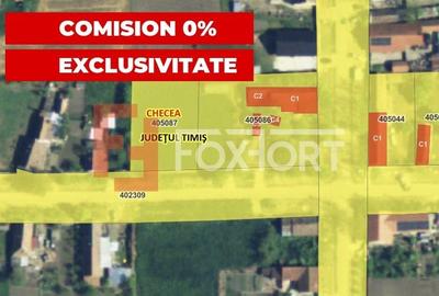 Teren Construcții intravilan de 1000 mp, în Checea
