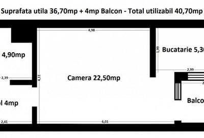 Eforie Nord Acapulco-Garsoniera 40,70mp mobilata-utilata tot - 9