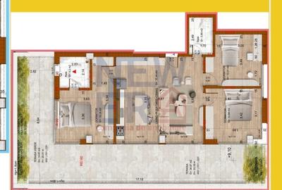 Apartament 4 camere cu terasa 50 mp, bloc boutique in zona Domenii - 15