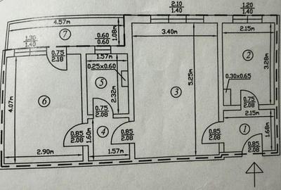 Apartament 2 cam. Aurora 51mp et.1 centrala termopan fara imbunatatiri - 2