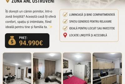 Apartament cu 2 camere decomandat, mobilat în Nord