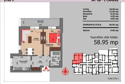 Apartament 2 Camere Decomandat Sector 4 Grand Arena 58.95Mp - 1