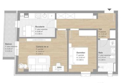 Apartament cu 2 camere decomandat în Florești - 1