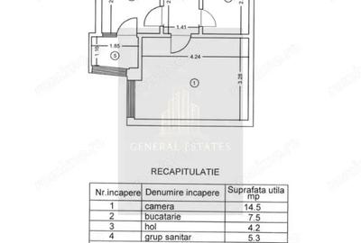 Vanzare apartament cu o camera - 35 m.p in Pacurari - Iasi - 9