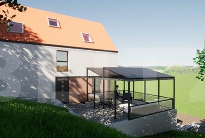 Teren cu autorizatie de constructie AC in zona localitatii c - 1