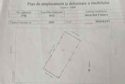 Teren de 1612 mp, în Central - 2