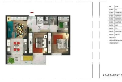 Apartament 3 camere incalzire in pardoseala Metrou 1 Decembrie - 2