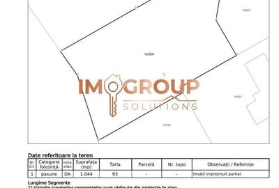 Teren de 1044 mp, în Moara de Vânt