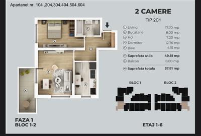 Metrou Berceni - 2 camere decomandat cu mutare rapida - strada Biruintei - 2