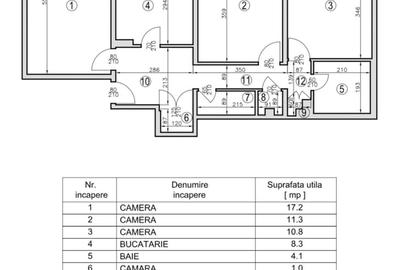 Apartament cu 3 camere decomandat în Gorjului
