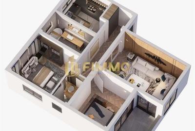 Apartamente 3 cam | 75mp | Et 1 | Burdujeni-Sat | ID:1109 - 3