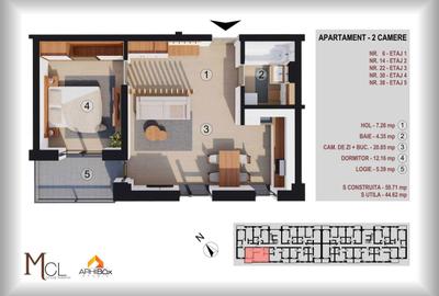Apartament cu 2 camere decomandat în Central - 4