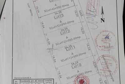 Teren Construcții intravilan de 550 mp, în Domnești