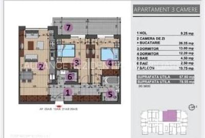 Mall Grand Arena-3 Camere-2 bai-Gata de Mutare - 9