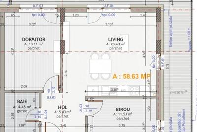 Apartament 3 camere de vanzare in Floresti - 1