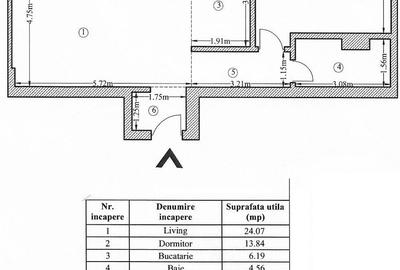 Apartament cu 2 camere decomandat în Central - 13