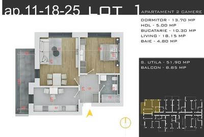 Apartament cu 2 camere decomandat în Theodor Pallady - 4