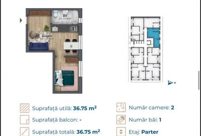Apartament de 2 camere, prima linie la mare, Costinesti - 4