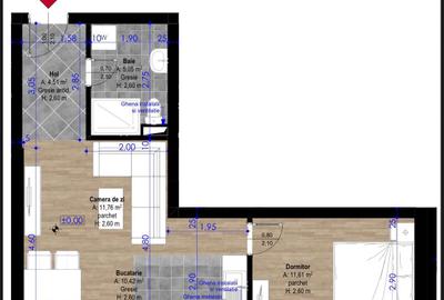 Apartament cu 2 camere în Central - 1