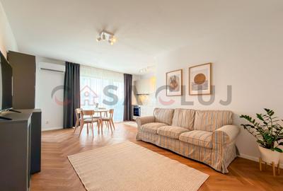 Apartament cu 2 camere semidecomandat, mobilat în Între Lacuri