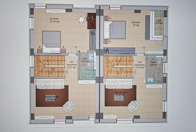 VILE P+1+M, 5 camere+Teren 150 mp.zona Otopeni-DIRECT DEZVOLTATOR - 25