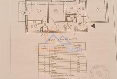 Vanzare apartament 3 camere, 77 mp, decomandat, bloc reabilitat, zona Militari - - 3