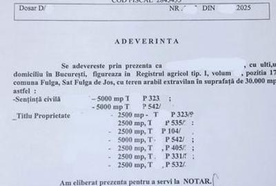 Teren de 2500 mp, în Fulga - 4