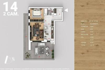 2 Camere NZEB Terasa  40mp Pallady Metrou N. TecluPanouri Fotovoltaice - 3