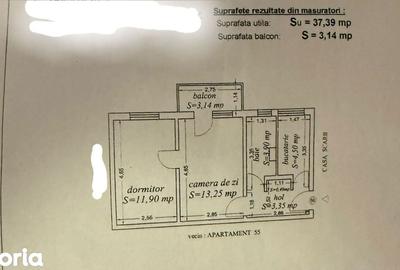 Apartament cu 2 camere în Km 4