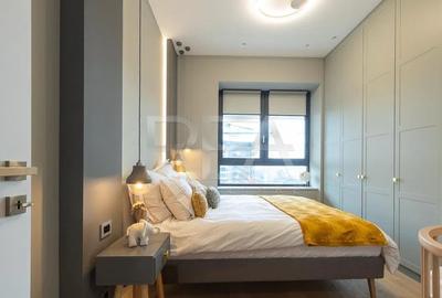 2 camere, penthouse, mobilat designer + 2 parcari - Aviatiei Tower