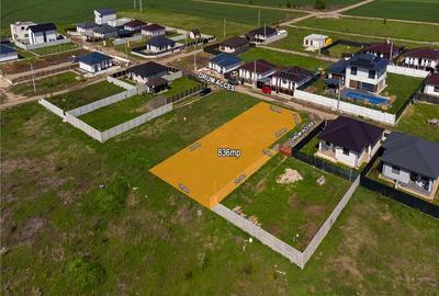 Berceni, Sf. Sana, teren intravilan 836 mp, STB 3 min., deschidere 17 ml - 2