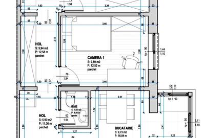 Apartament cu 3 camere decomandat, mobilat în Lunei - 11
