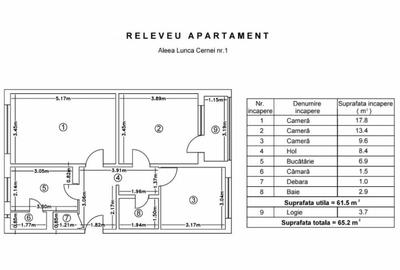 Romancierilor Lunca Cernei, apartament 3 camere decomand - 8