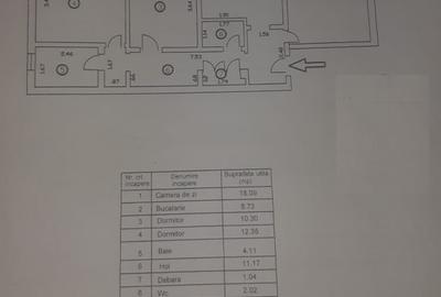 - Apartament 3 camere 72mp, ETAJ 1, Radu Negru. - 15