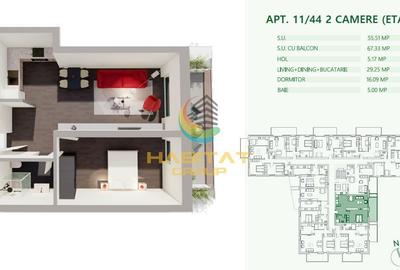 Apartament cu 2 camere, mobilat în Vitan - 10