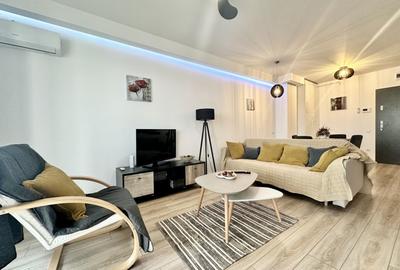Apartament cu 2 camere semidecomandat, mobilat în Central