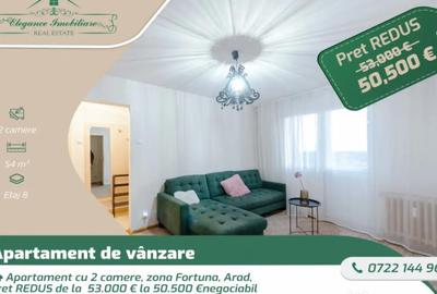 Apartament cu 2 camere semidecomandat, mobilat în Fortuna - 1