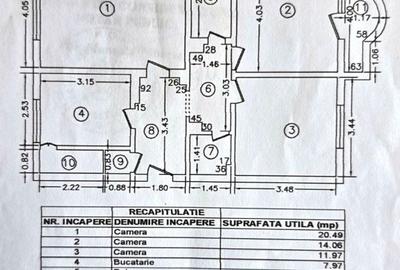 Apartament cu 3 camere decomandat în Tei - 2