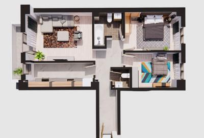 Apartament cu 3 camere decomandat în Rediu - 1