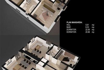 Duplex cu 4 camere cu Canalizare în Moșnița Nouă - 9
