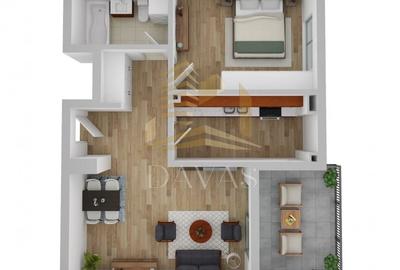 Apartament cu 2 camere decomandat în Bună Ziua - 2