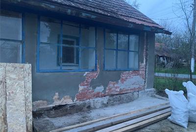 Casa mica in renovare si teren {gradina+livada] in sat Tes, jud.Timis - 1