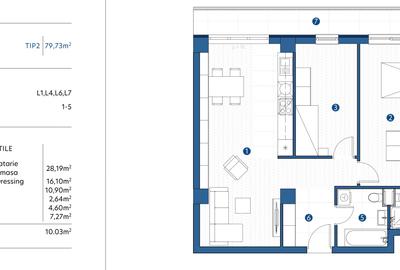 Galata - pe Iasi! Apartament 3 camere, 2 bai, 80 mp, pret cu tva inclus - 5