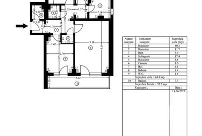 Apartament cu 3 camere decomandat în Găvana - 2