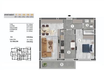 Apartament cu 2 camere, Piata Sudului, finisaje premium, Comision 0 - 7