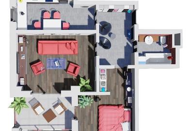 Apartament 2 Camere Tip A2.2 de in Ansamblul Green Residenc - 3