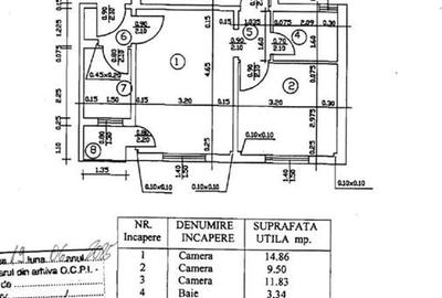 Apartament cu 3 camere semidecomandat, mobilat în Giurgiului